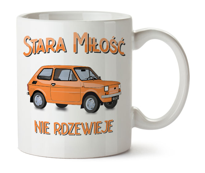 kubek fiat 126p maluch maluszek fiacik