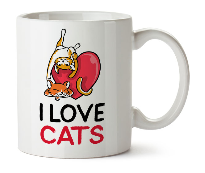 kocham koty kubek z&nbsp;nadrukiem kot kotek