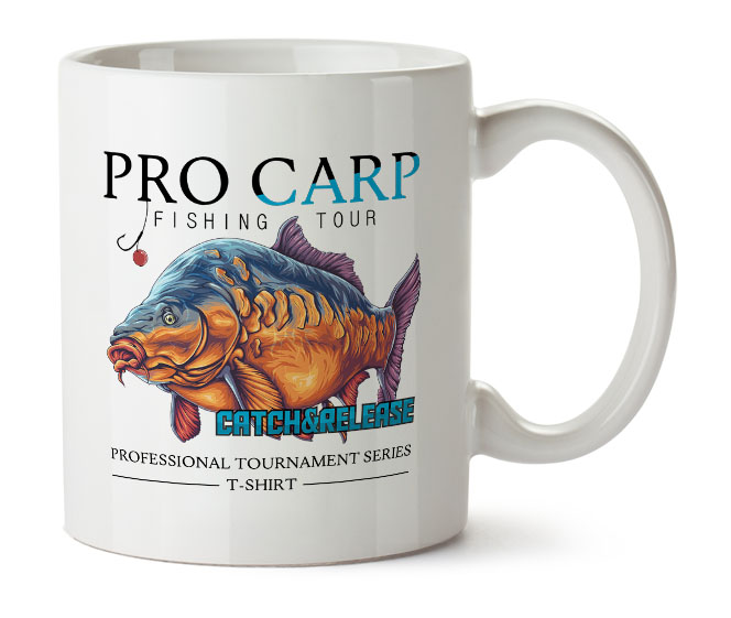 kupek z&nbsp;nadrukiem pro carp karp na zawody wędkarskie prezent