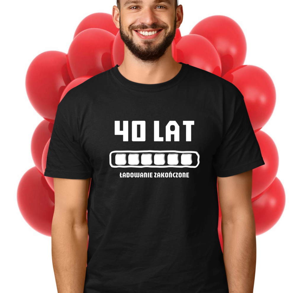 koszulka urodzinowa dla syna męża 40 lat