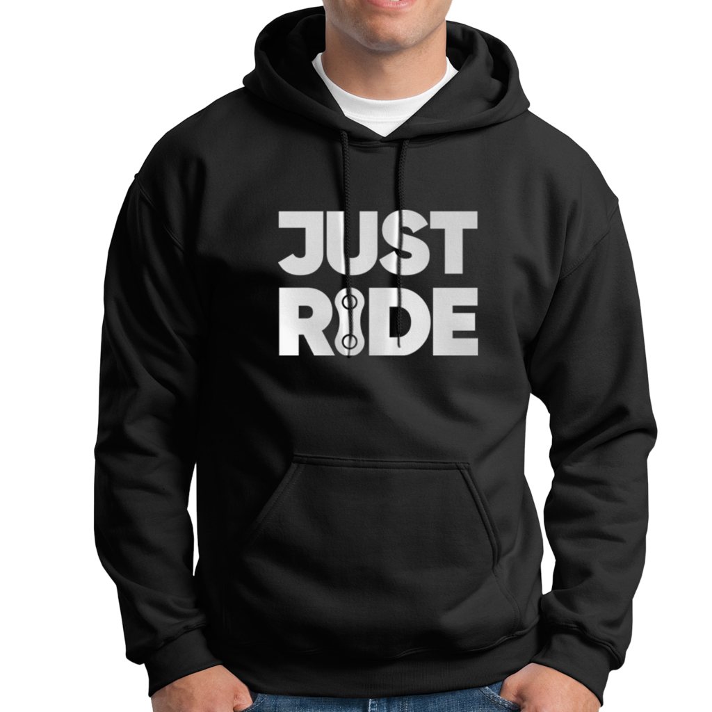 JUST RIDE bluza z&nbsp;motywem rowerowym na prezent unisex premium jakość na rower