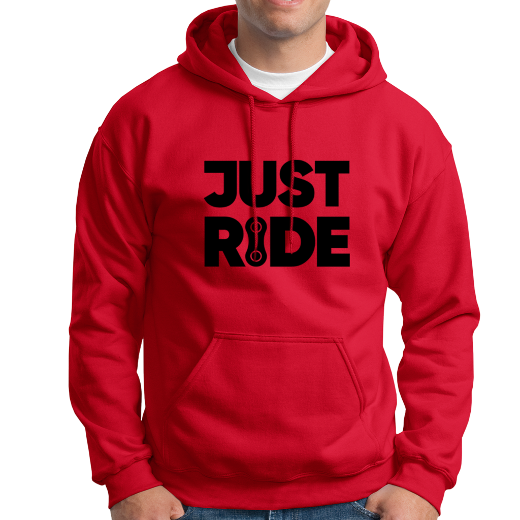 bluza na rower, rowerowa just ride czerwona prezent na urodziny