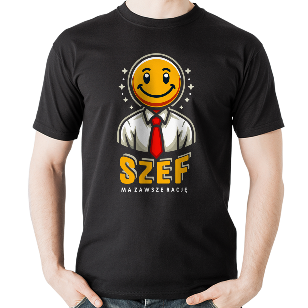 Koszulka z&nbsp;nadrukiem szef ma zawsze rację