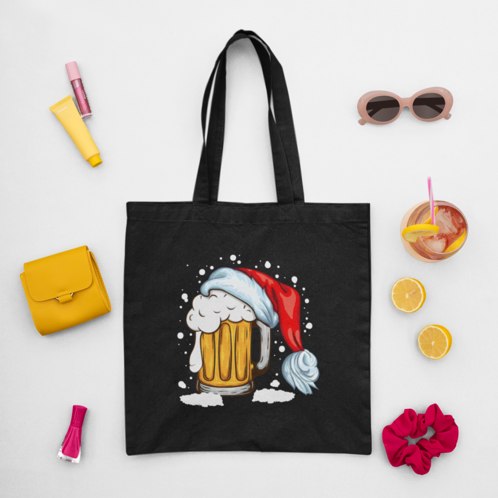 świąteczne piwo prezent na święta piwo w&nbsp;czapce Mikołaja