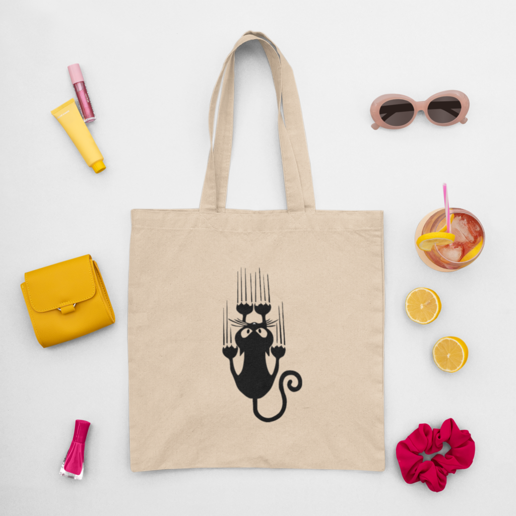 torba ekologiczna z&nbsp;nadrukiem kota z&nbsp;kotem