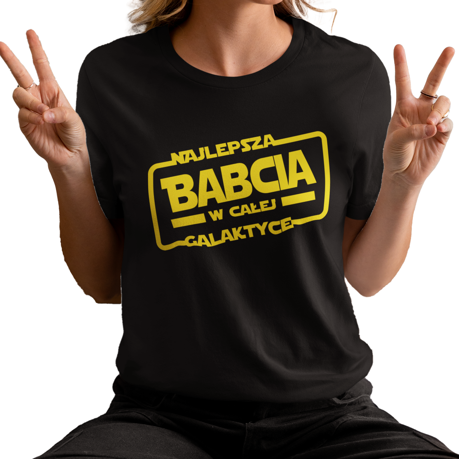 najlepsza babcia w całej galaktyce koszulka t-shirt basic
