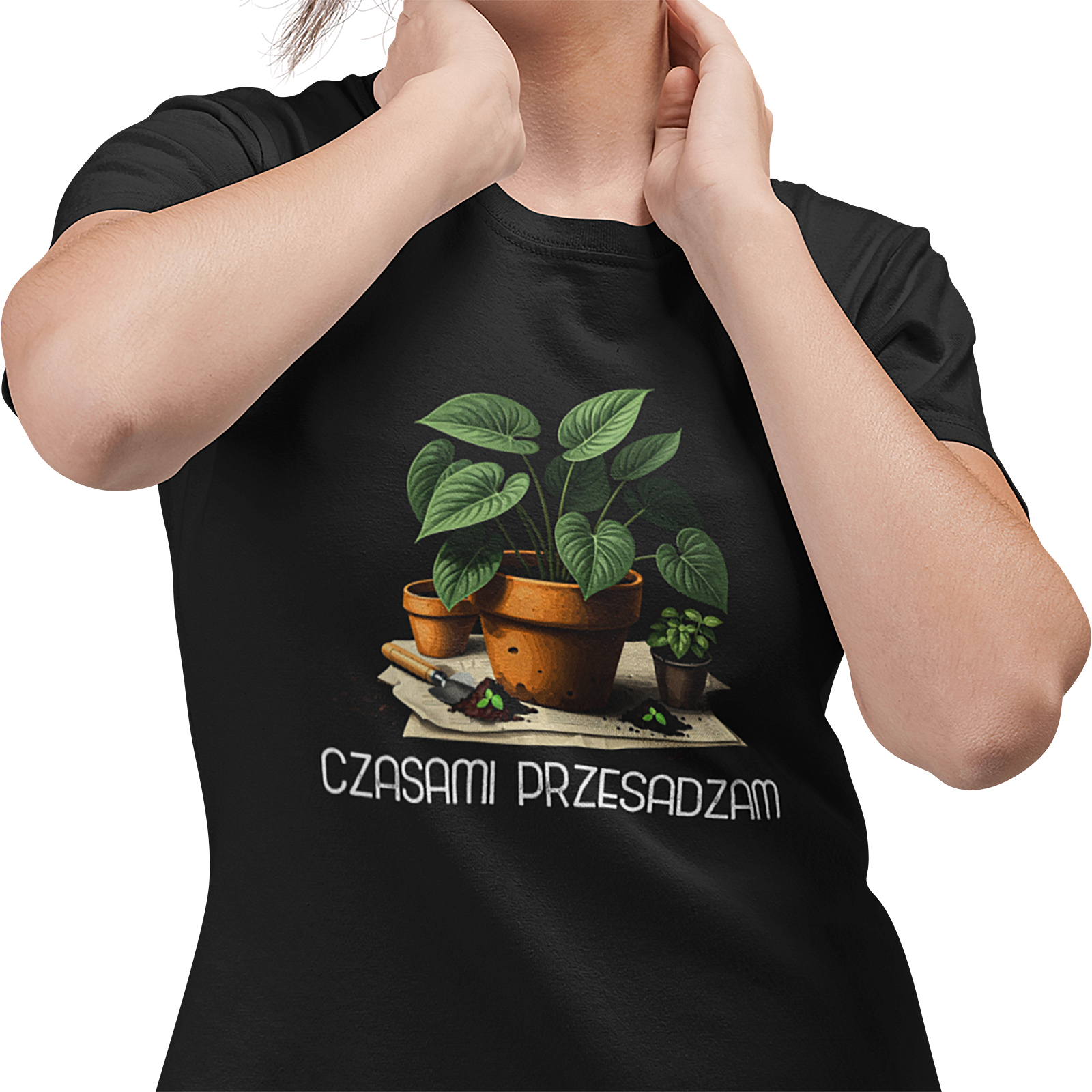 koszulka damska prezent dla ogrodniczki, czasami przesadzam